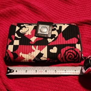 Vera Bradley Black and Pink Floral Wallet